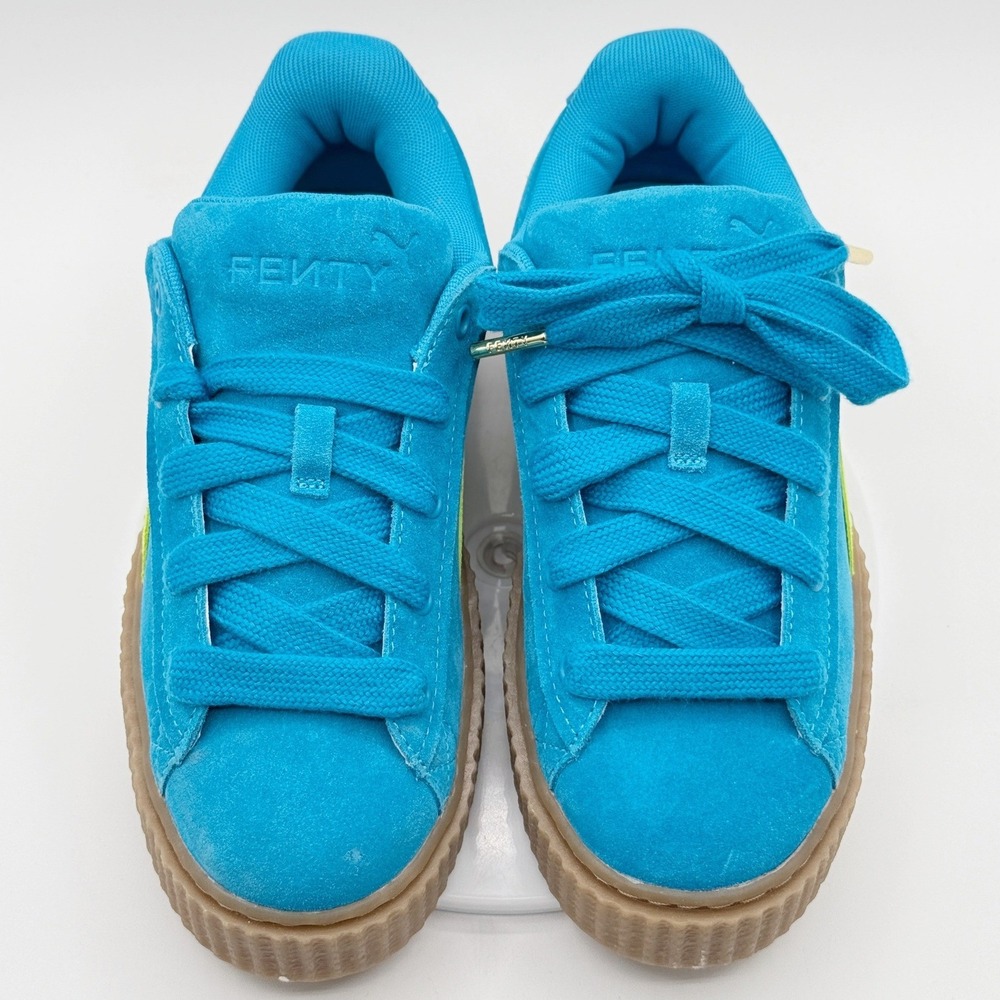 Puma Fenty X Puma Creeper Phatty Shoes Size 7.5 Womens Blue/Yellow NEW - Picture 8 of 13
